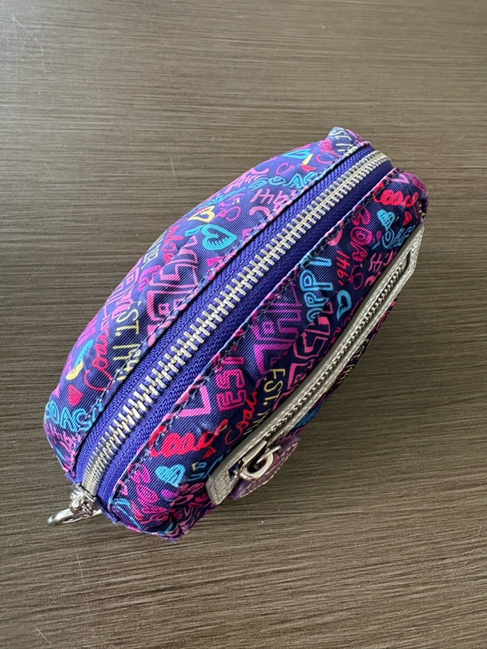 Coach Poppy Graffiti Cosmetic Case - Picture 4 of 11